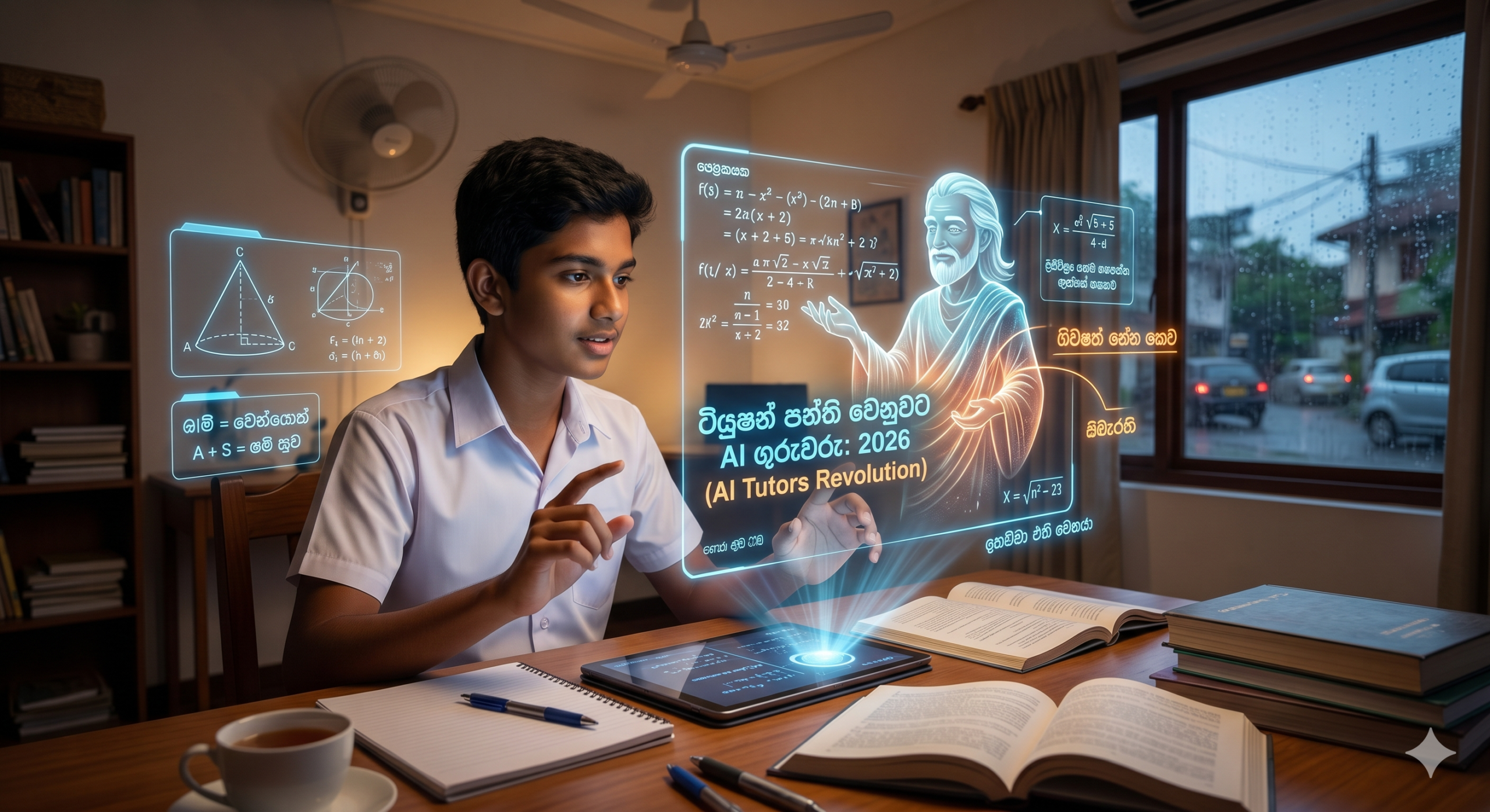 ටියුෂන් පන්ති වෙනුවට AI ගුරුවරු: 2026 දී ශ්‍රී ලංකාවේ අධ්‍යාපනය වෙනස් කරන ‘කෘත්‍රිම බුද්ධි’ (AI Tutors) විප්ලවය!