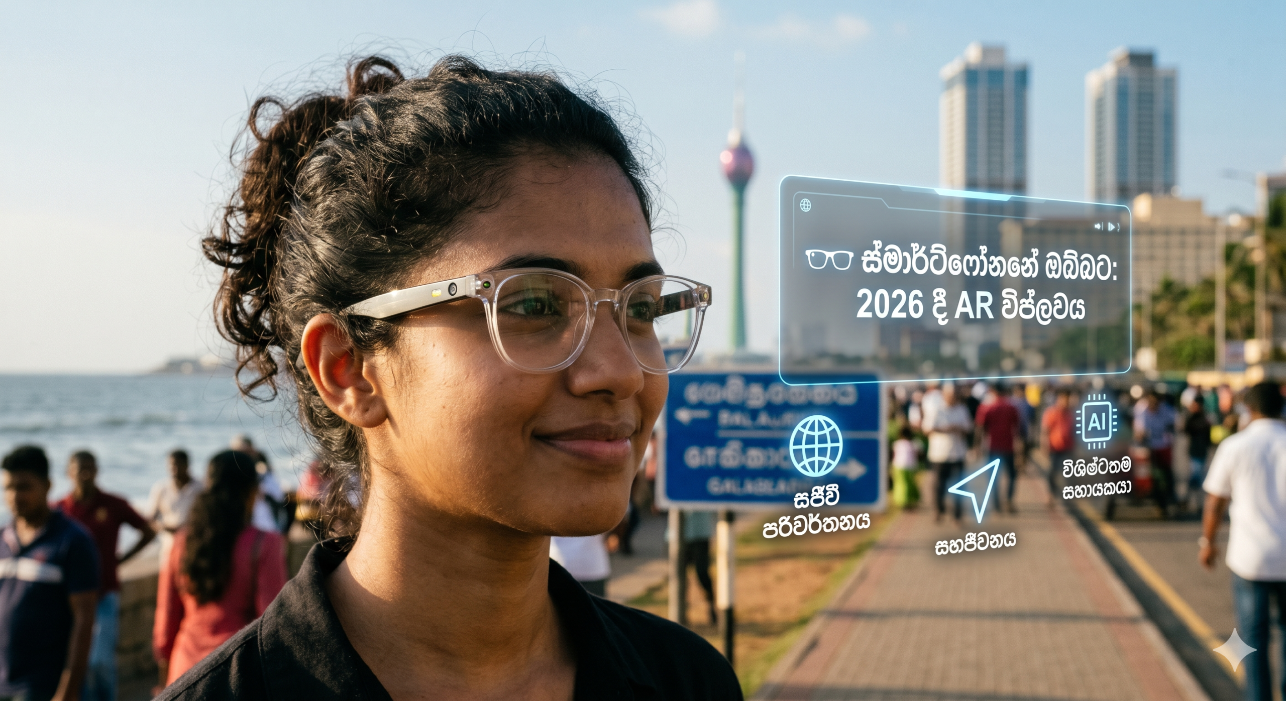 ස්මාර්ට් ජංගම දුරකථනයෙන් ඔබ්බට: 2026 දී AR Smart Glasses සාමාන්‍ය ජනතාව අතට පත්වීමට සූදානම්ද?