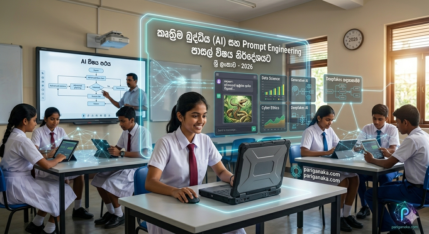 අනාගතයට සූදානම් වන අපේ දරුවෝ: 2026 සිට පාසල් විෂය නිර්දේශයට ‘කෘත්‍රිම බුද්ධිය’ (AI) සහ ‘Prompt Engineering’ නිල වශයෙන්!