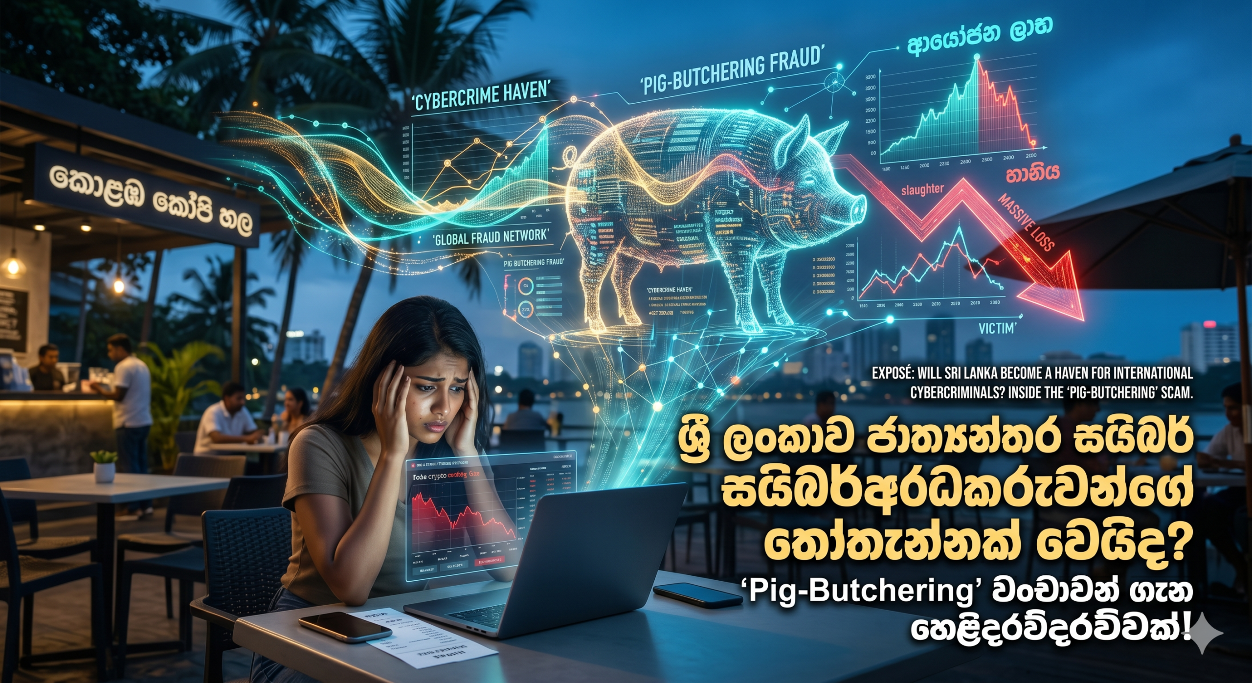 ශ්‍රී ලංකාව ජාත්‍යන්තර සයිබර් අපරාධකරුවන්ගේ තෝතැන්නක් වෙයිද? ‘Pig-Butchering’ වංචාවන් ගැන හෙළිදරව්වක්!