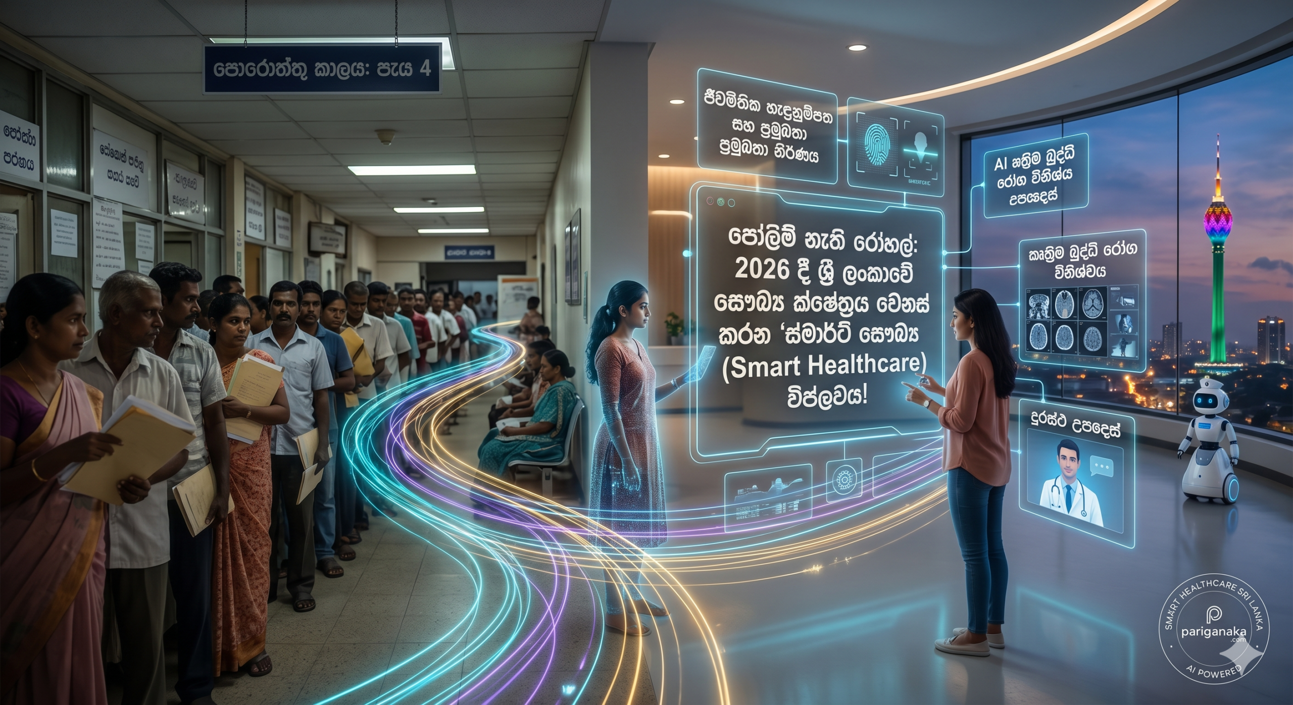 පෝලිම් නැති රෝහල්: 2026 දී ශ්‍රී ලංකාවේ සෞඛ්‍ය ක්ෂේත්‍රය වෙනස් කරන ‘ස්මාර්ට් සෞඛ්‍ය සේවා’ (Smart Healthcare) විප්ලවය!