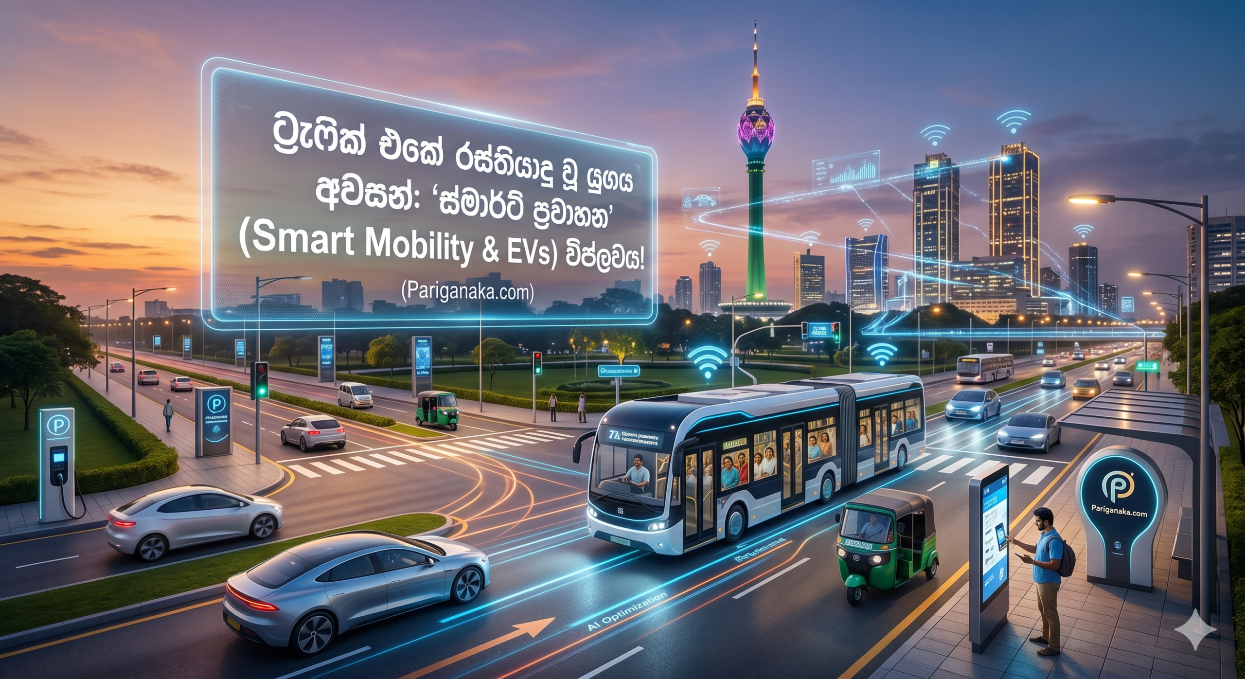 ට්‍රැෆික් එකේ රස්තියාදු වූ යුගය අවසන්: 2026 දී ශ්‍රී ලංකාවේ මාර්ග පද්ධතිය වෙනස් කරන ‘ස්මාර්ට් ප්‍රවාහන’ (Smart Mobility & EVs) විප්ලවය!