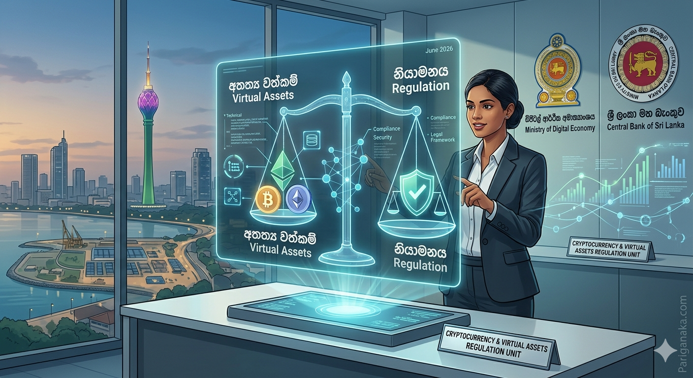 ශ්‍රී ලංකාව තුළ ක්‍රිප්ටෝ සහ අතත්‍ය වත්කම් (Virtual Assets) නියාමනයට නව පියවරක්