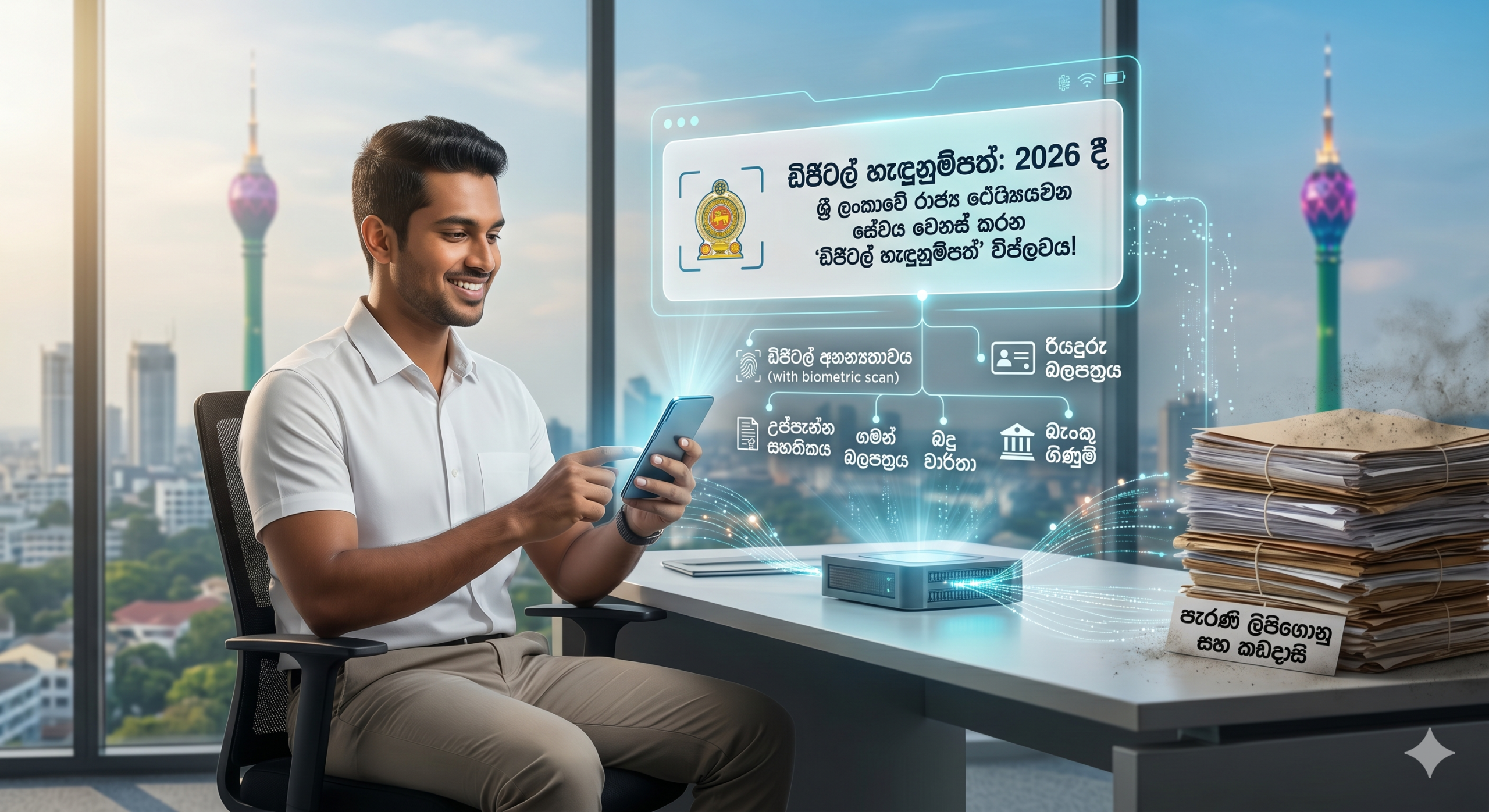 රජයේ කාර්යාලවල රස්තියාදු වුණා ඇති: 2026 දී ශ්‍රී ලංකාවේ රාජ්‍ය සේවය වෙනස් කරන ‘ඩිජිටල් හැඳුනුම්පත්’ (Digital ID & e-Gov) විප්ලවය!