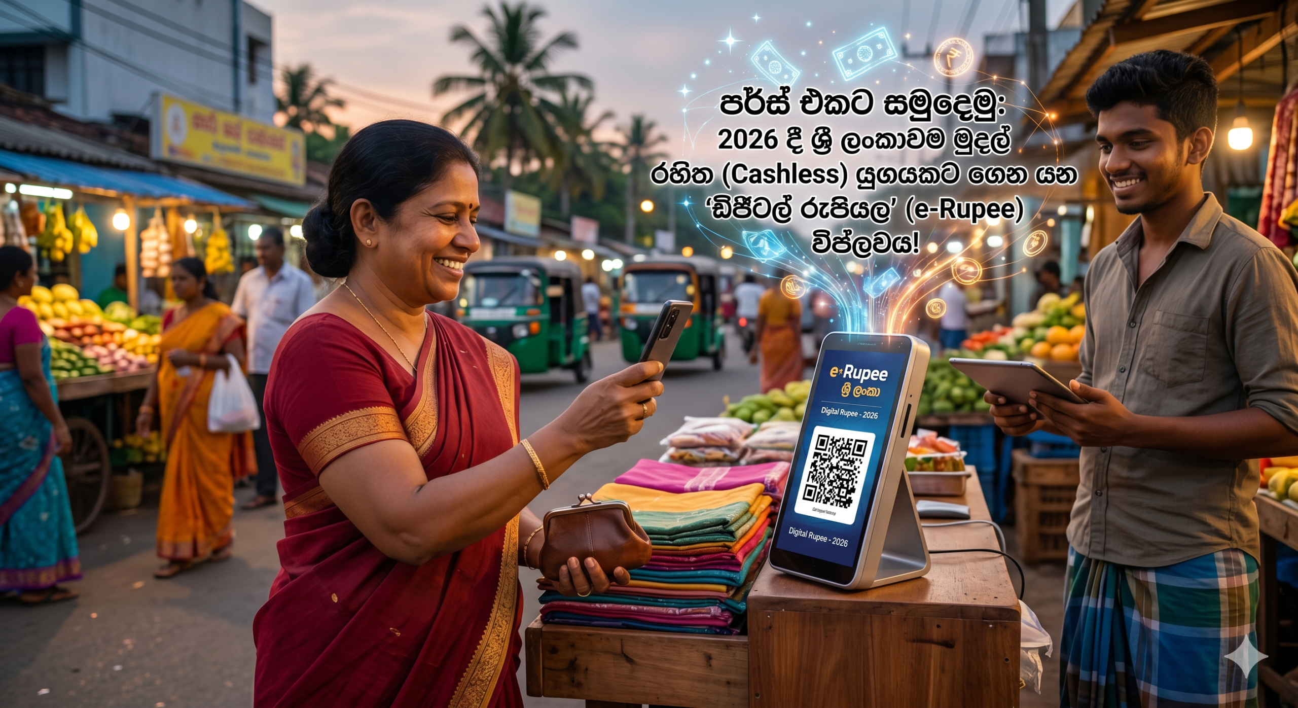 පර්ස් එකට සමුදෙමු: 2026 දී ශ්‍රී ලංකාවම මුදල් රහිත (Cashless) යුගයකට ගෙන යන ‘ඩිජිටල් රුපියල’ (e-Rupee) විප්ලවය!