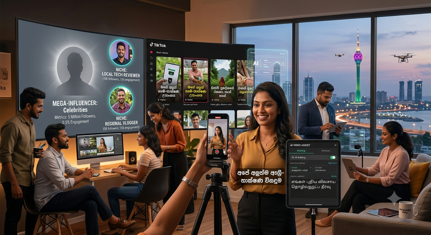 🇱🇰 The 2026 Digital Media Shift: Vernacular Content, AI, and the End of the “Mega-Influencer”