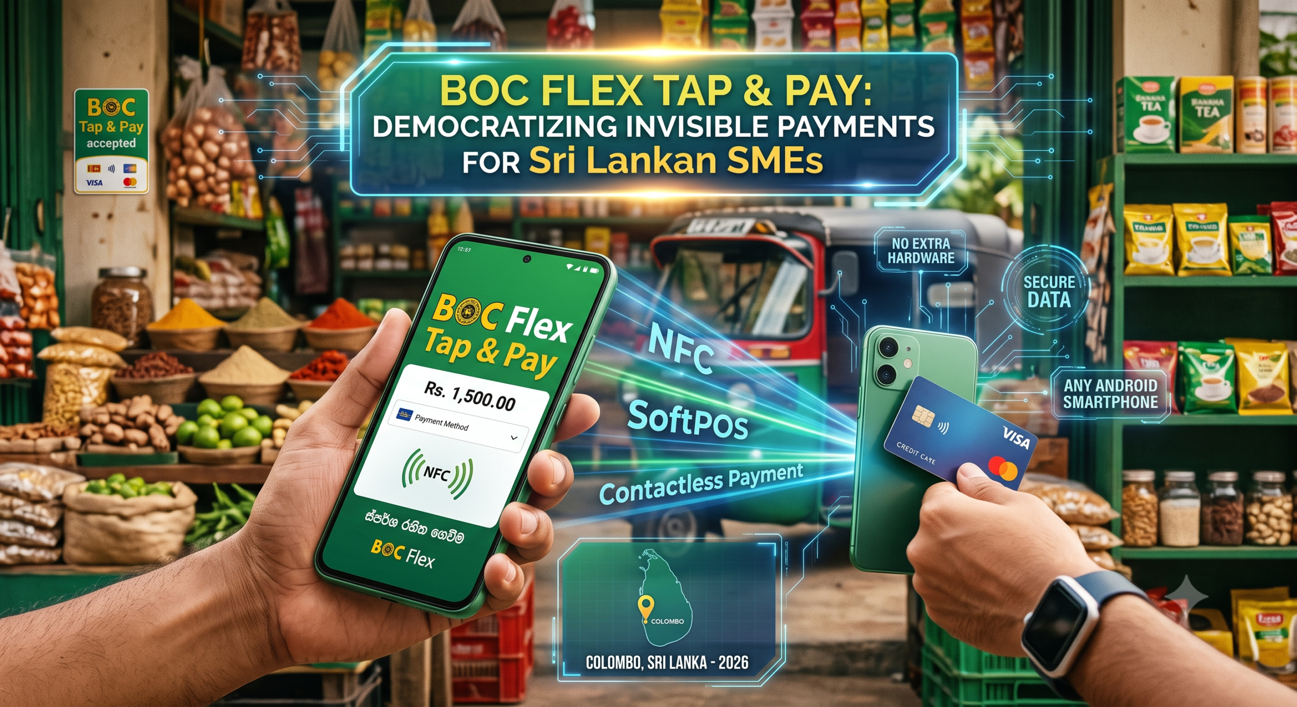 🇱🇰 The SoftPOS Revolution: How ‘BOC Flex Tap & Pay’ Turns Any Smartphone into a Payment Terminal 7 🇱🇰 The SoftPOS Revolution: How ‘BOC Flex Tap & Pay’ Turns Any Smartphone into a Payment Terminal