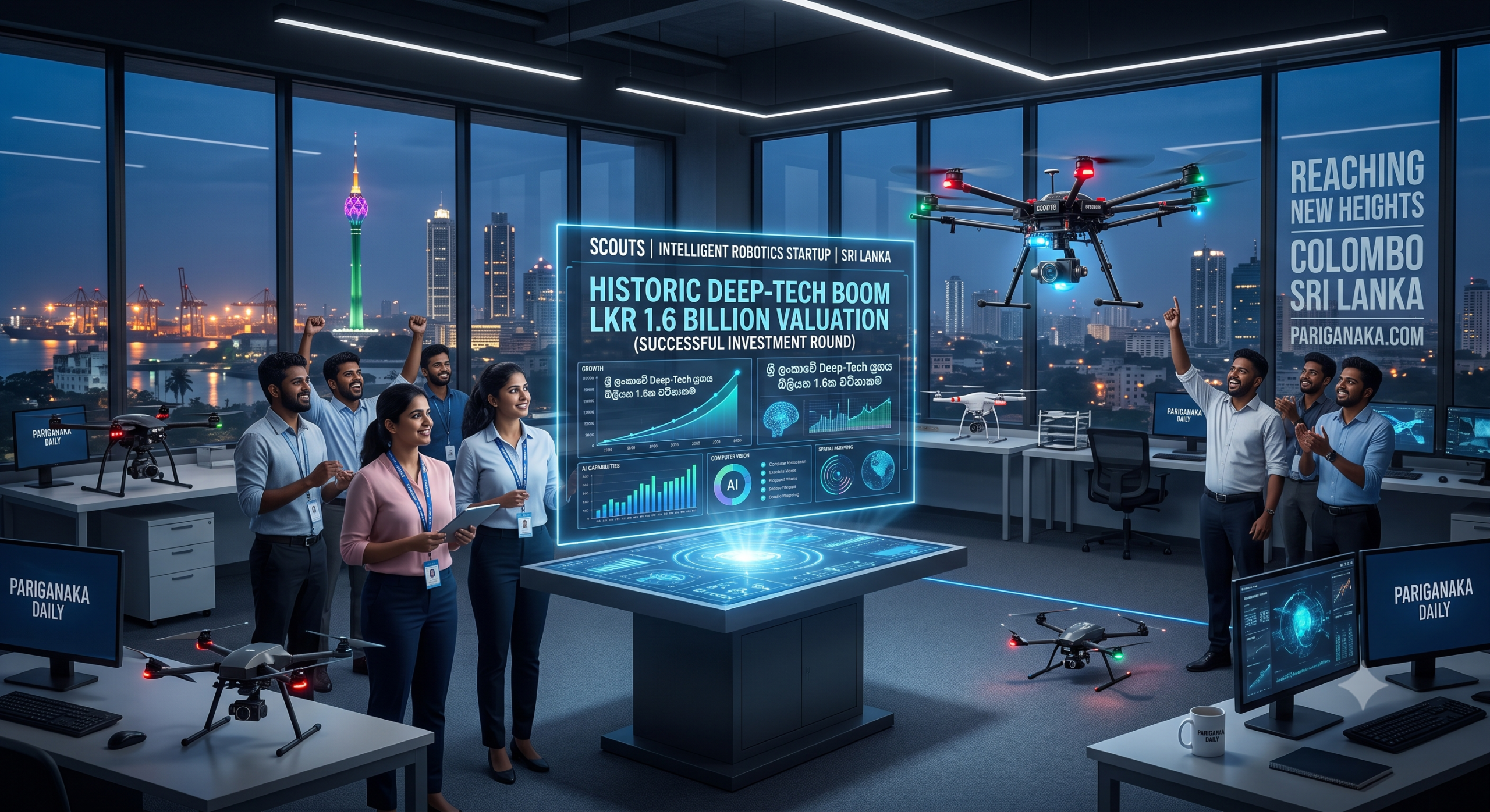 🇱🇰 Reaching New Heights: Sri Lankan Drone Startup ‘Scouts’ Hits LKR 1.6 Billion Valuation in Historic Deep-Tech Boom