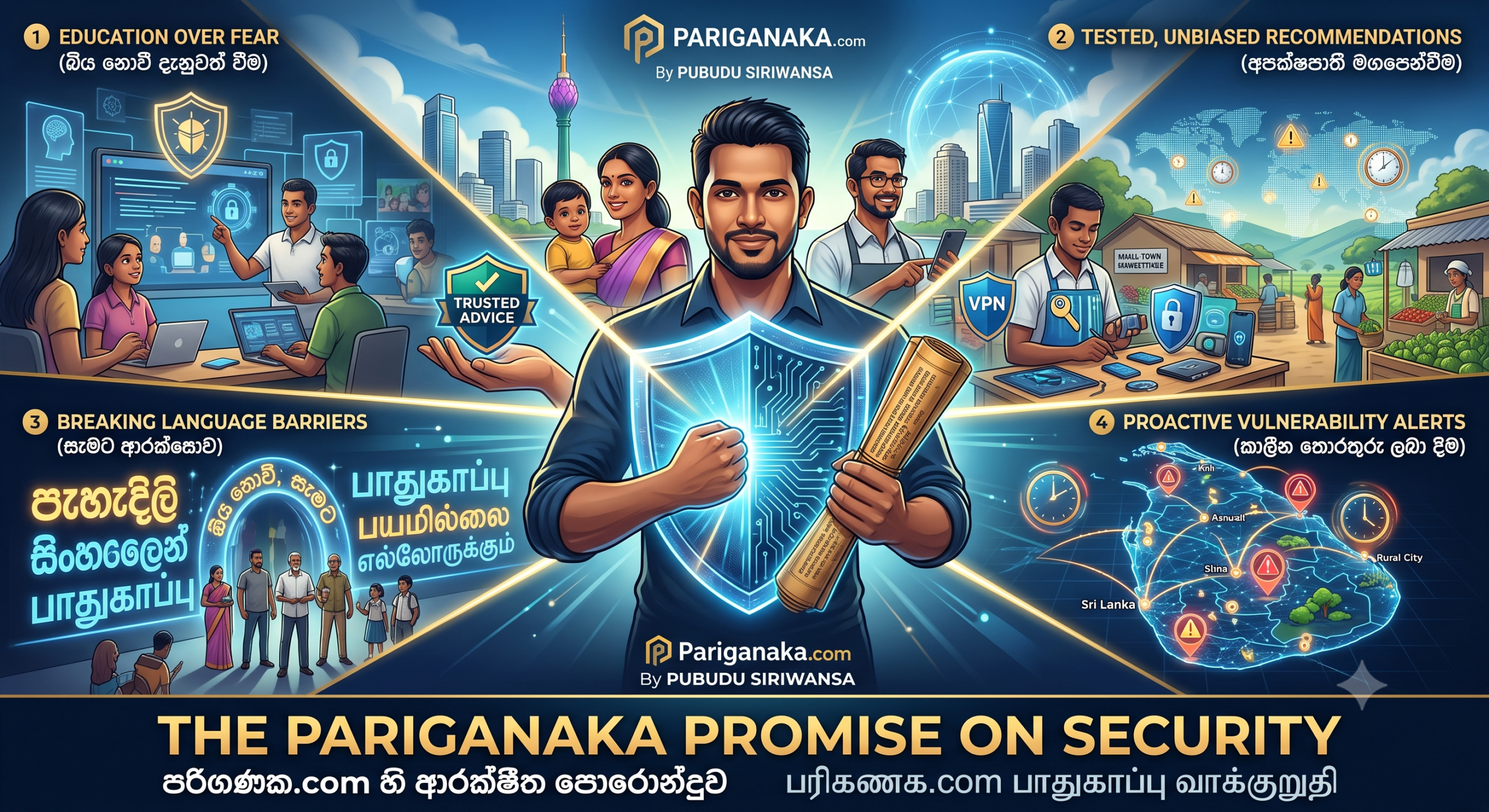 The Pariganaka Promise on Security: Building a Safer Digital Sri Lanka