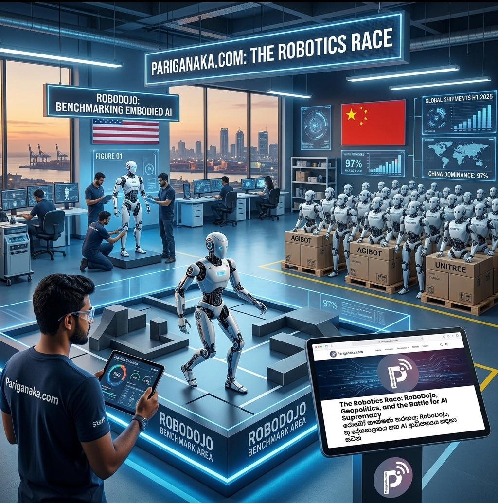 රොබෝ තාක්ෂණ තරගය: RoboDojo, භූ දේශපාලනය සහ AI ආධිපත්‍යය සඳහා සටන