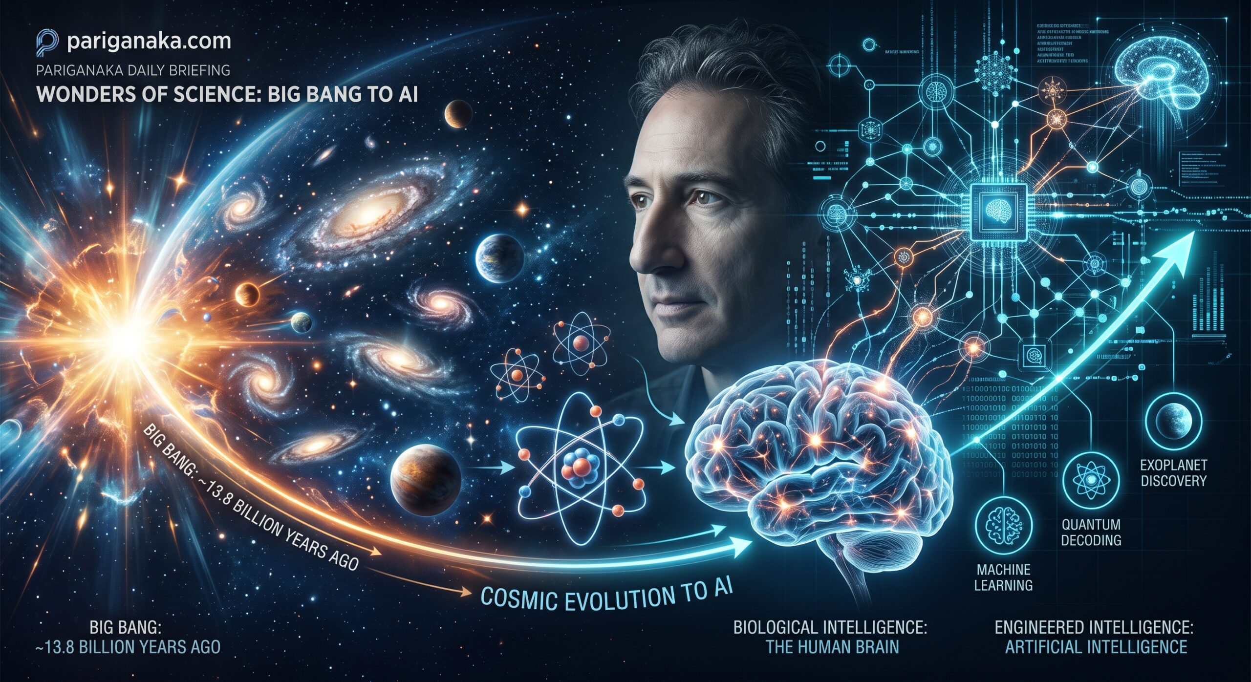 විද්‍යාවේ ආශ්චර්යය: මහා පිපිරුමේ (Big Bang) සිට කෘත්‍රිම බුද්ධිය (AI) දක්වා මහාචාර්ය බ්‍රයන් ග්‍රීන්ගේ දැක්ම