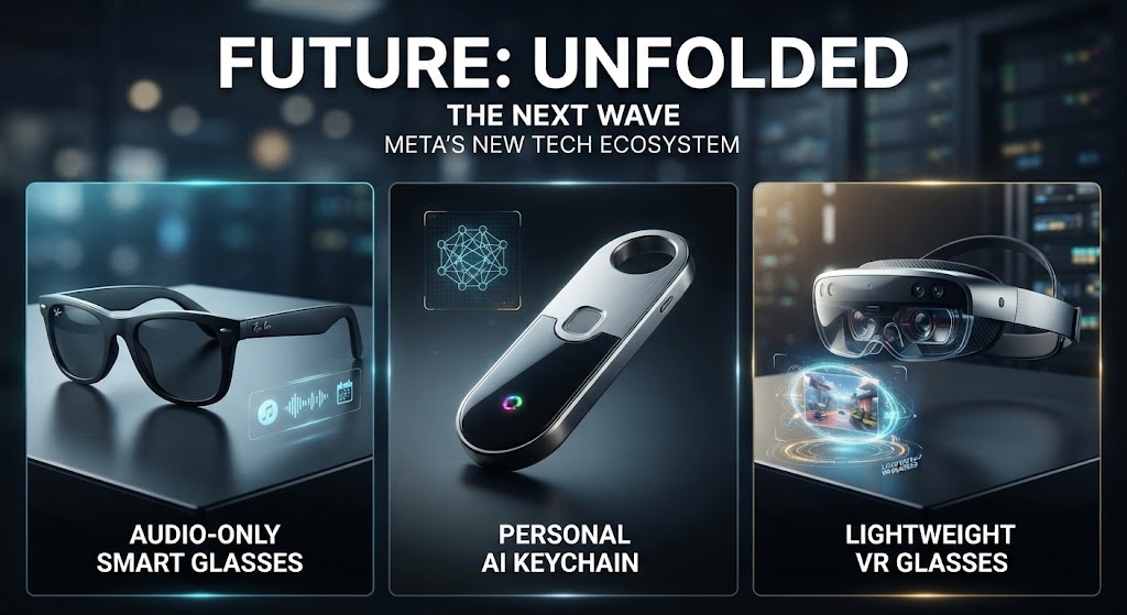 Meta Introduces No-Camera Smart Glasses, AI Keychain, and Lightweight VR Glasses: Three Tech Wonders 7 Meta Introduces No-Camera Smart Glasses, AI Keychain, and Lightweight VR Glasses: Three Tech Wonders