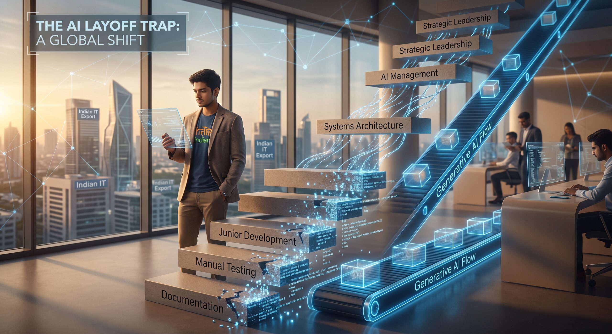 The “AI Layoff Trap”: Why the Global Tech Landscape is Shifting Under India’s Feet