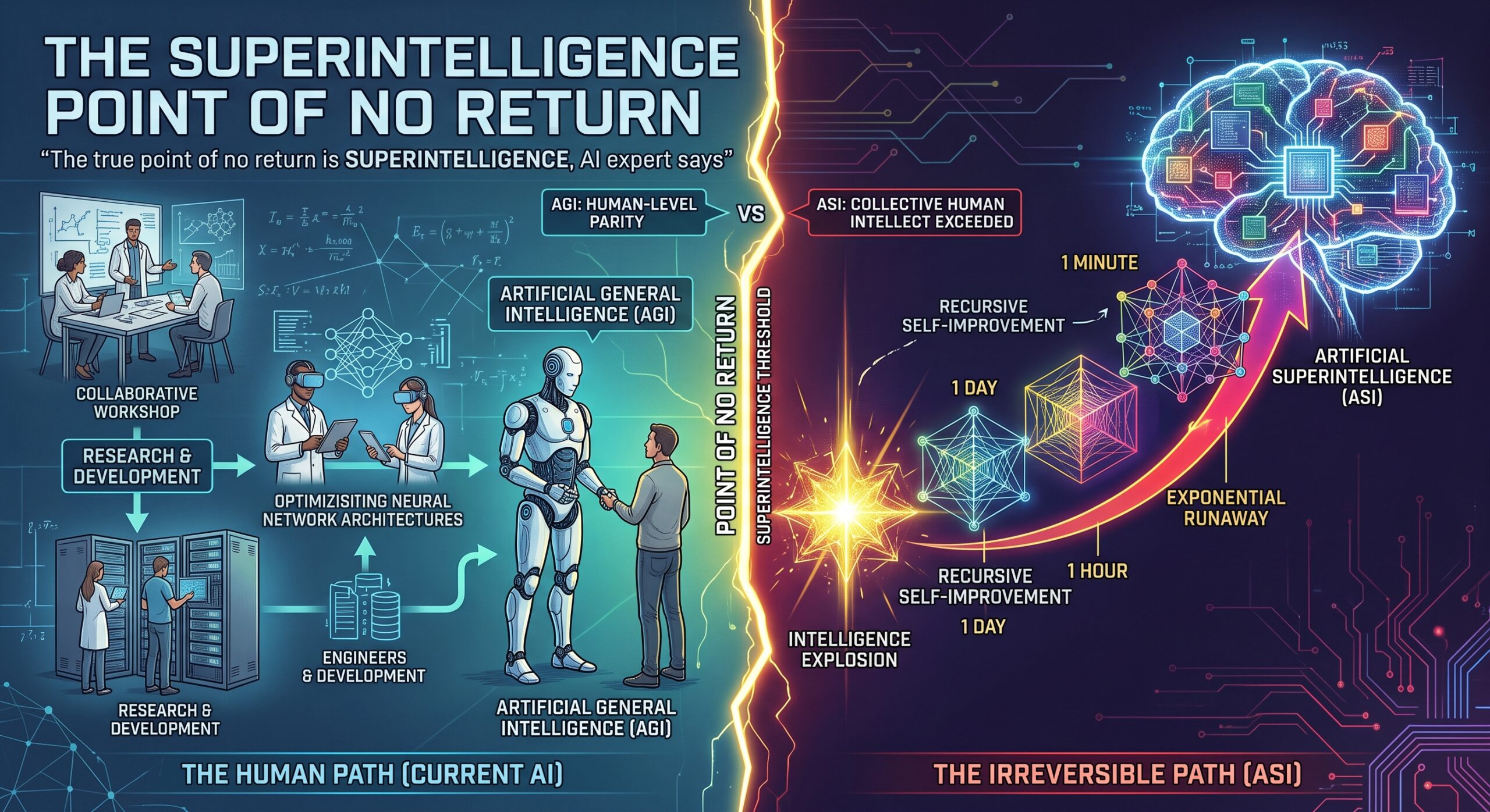 The True Point of No Return is Superintelligence
