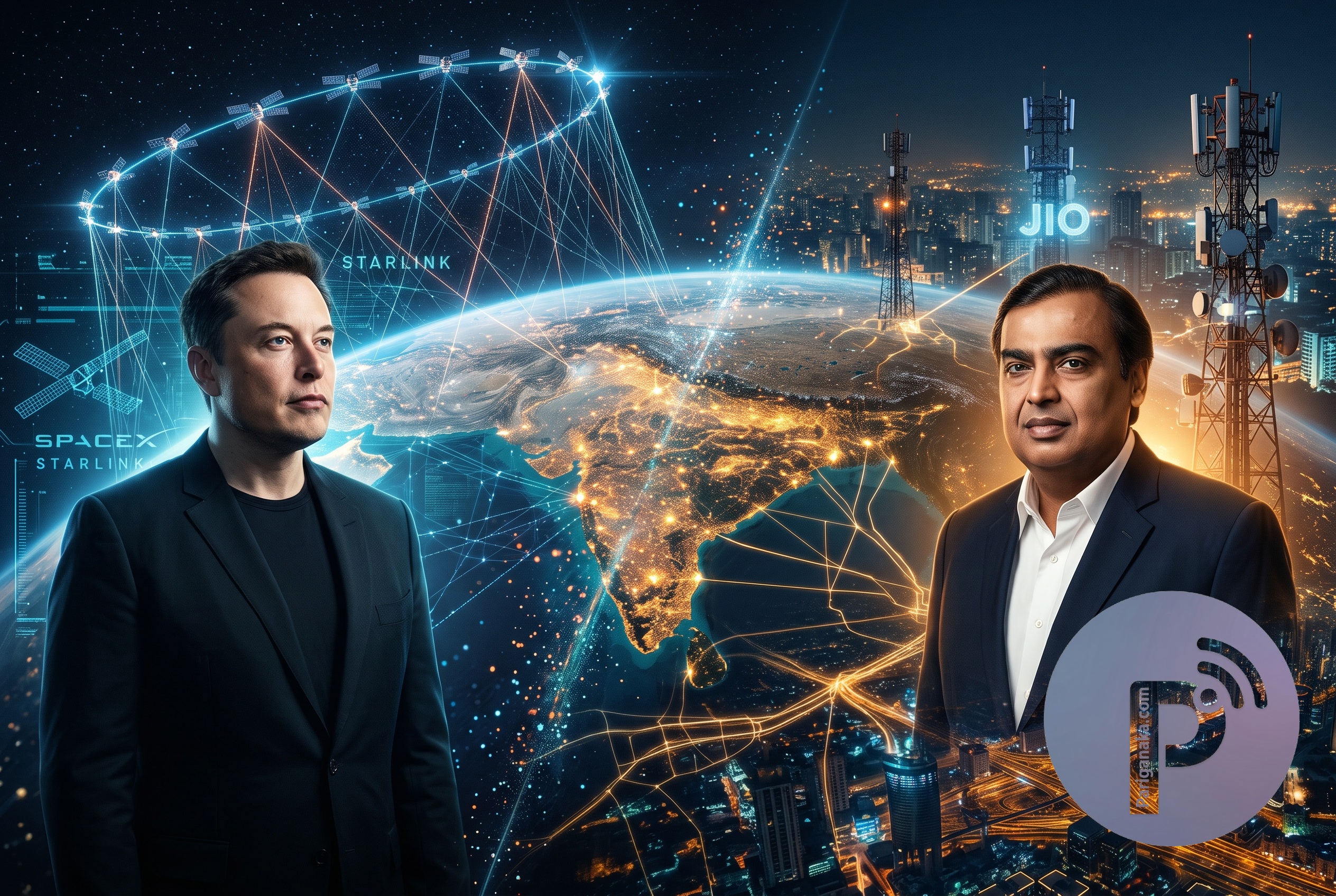 Internet from Space to Earth: The Tech Clash Between Elon Musk’s Starlink and Mukesh Ambani’s Jio
